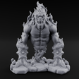 Shackle Bursting Fire Elemental Brute Miniature for Dungeons and Dragons, Pathfinder or other TTRPGs