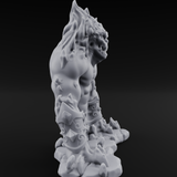 Shackle Bursting Fire Elemental Brute Miniature for Dungeons and Dragons, Pathfinder or other TTRPGs