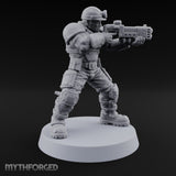 Scorched-Earth Policy Human Raider Gunners — A · Battle Shotgun & Auto Pistol