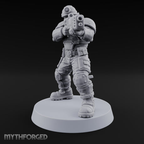 Scorched-Earth Policy Human Raider Gunner A