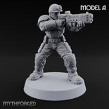 Scorched-Earth Policy Human Raider Gunner A
