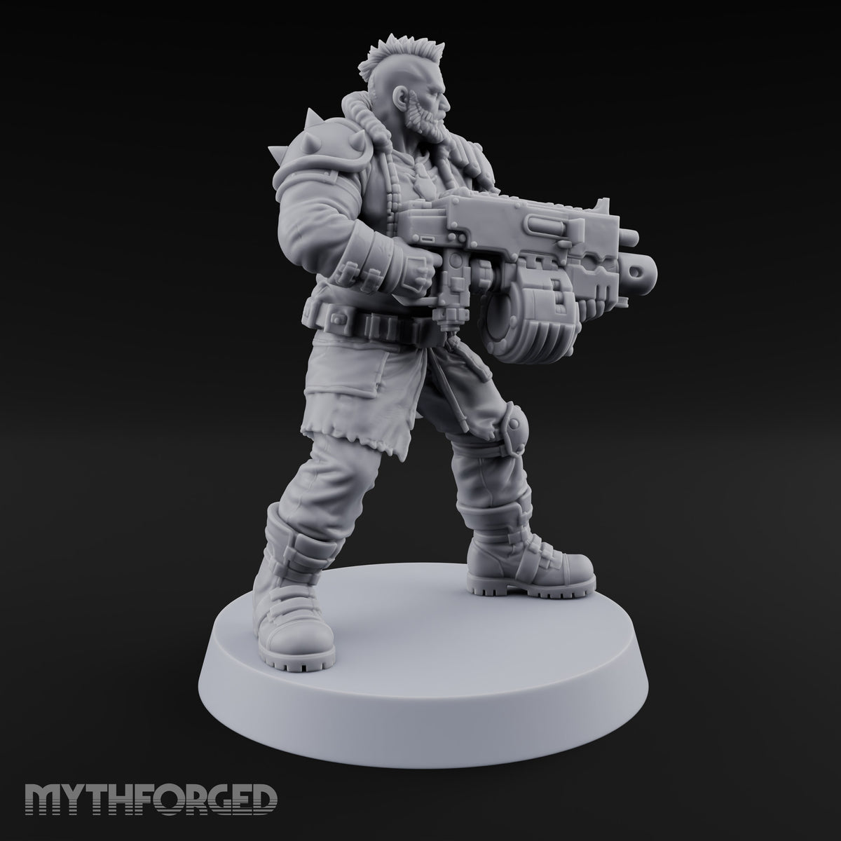 Scorched-Earth Policy Human Raider Gunners — B · Battle Shotgun & Auto Pistol