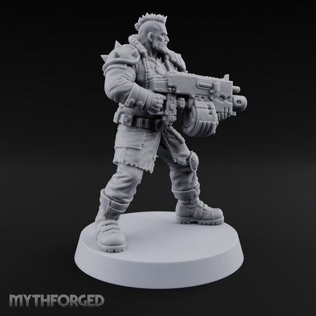 Scorched-Earth Policy Human Raider Gunners — B · Battle Shotgun & Auto Pistol
