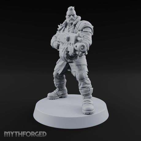 Scorched-Earth Policy Human Raider Gunner B