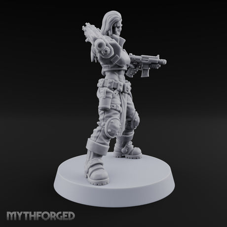Scorched-Earth Policy Human Raider Gunners — D · Battle Shotgun & Auto Pistol
