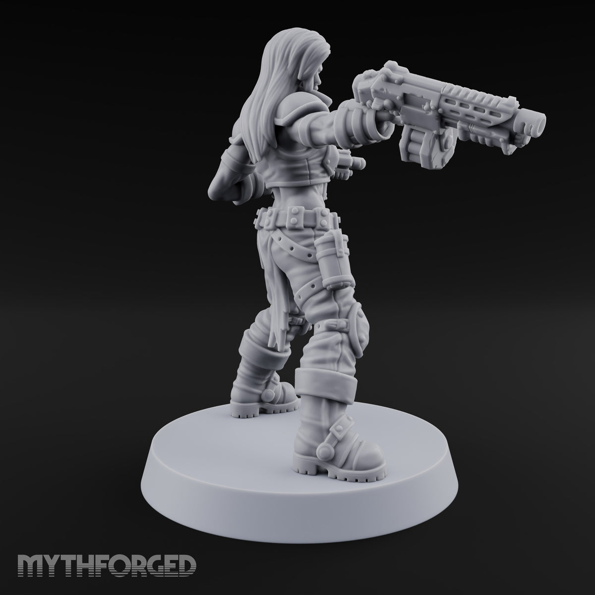 Scorched-Earth Policy Human Raider Gunners — D · Battle Shotgun & Auto Pistol