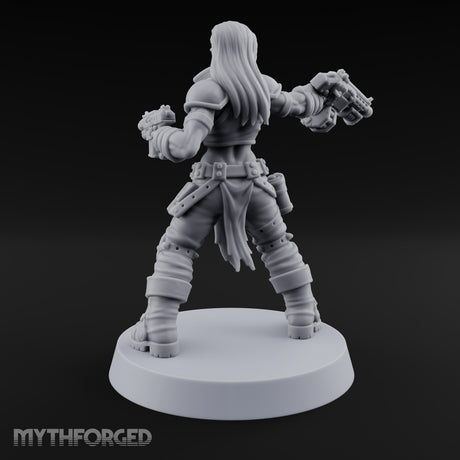 Scorched-Earth Policy Human Raider Gunner D — Battle Shotgun & Auto Pistol