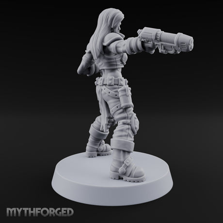 Scorched-Earth Policy Human Raider Gunners — D · Plasma Pistol & Combat Knife