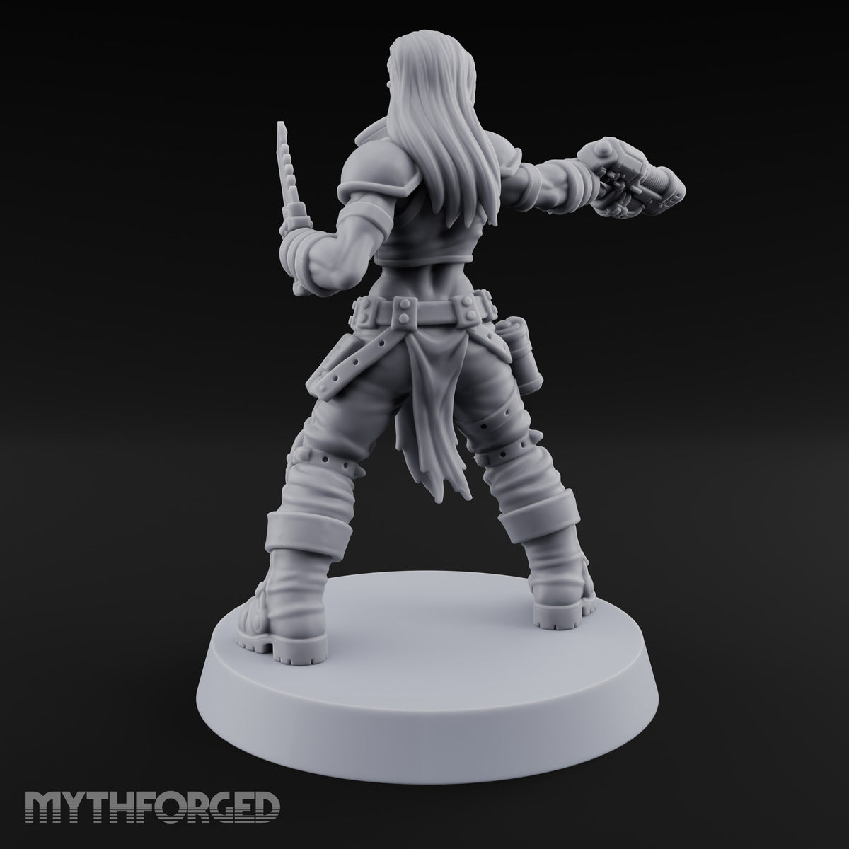Scorched-Earth Policy Human Raider Gunner D — Plasma Pistol & Combat Knife