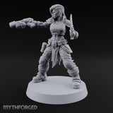 Scorched-Earth Policy Human Raider Gunner D — Plasma Pistol & Combat Knife