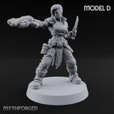 Scorched-Earth Policy Human Raider Gunner D — Plasma Pistol & Combat Knife
