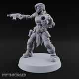 Scorched-Earth Policy Human Raider Gunner D — Rocket Pistol & Grenade Launcher