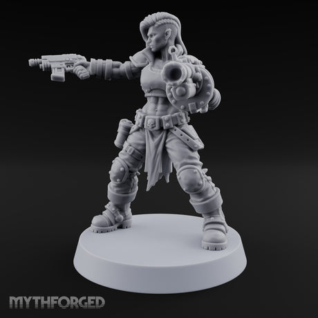 Scorched-Earth Policy Human Raider Gunner D — Rocket Pistol & Grenade Launcher