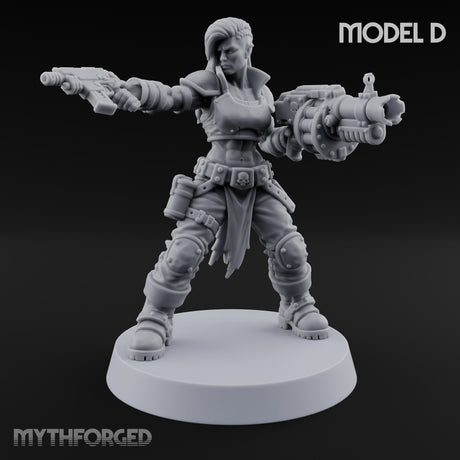 Scorched-Earth Policy Human Raider Gunners — D · Rocket Pistol & Grenade Launcher