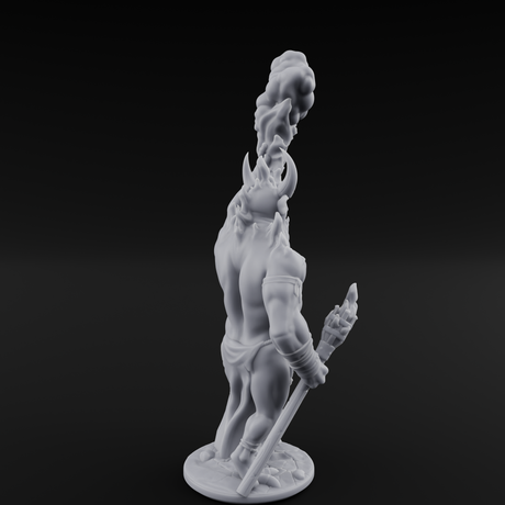 Smoke Belching Demon Firespitter Miniature for Dungeons and Dragons, Pathfinder or other TTRPGs