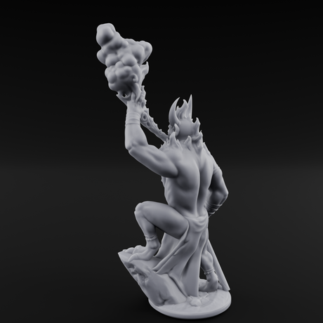 Smoke Belching Demon Firespitter Miniature for Dungeons and Dragons, Pathfinder or other TTRPGs