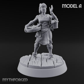 Fresh Catch Fish Vendor Market Miniature A