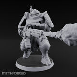 Fist Cocked Gun Levelling Automaton Heavy Trooper Miniature for Dungeons and Dragons, Pathfinder or other TTRPGs