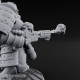 Fist Cocked Gun Levelling Automaton Heavy Trooper Miniature for Dungeons and Dragons, Pathfinder or other TTRPGs