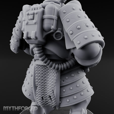 Fist Cocked Gun Levelling Automaton Heavy Trooper Miniature for Dungeons and Dragons, Pathfinder or other TTRPGs