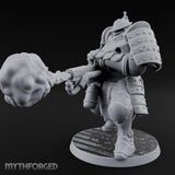 Fist Cocked Gun Levelling Automaton Heavy Trooper Miniature for Dungeons and Dragons, Pathfinder or other TTRPGs
