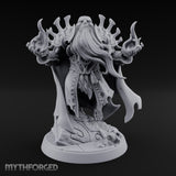 Flame Conjuring Draugr Sorcerer Miniature for Dungeons and Dragons, Pathfinder or other TTRPGs
