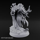 Flame Conjuring Draugr Sorcerer Miniature for Dungeons and Dragons, Pathfinder or other TTRPGs