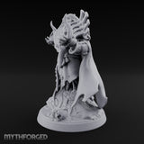 Flame Conjuring Draugr Sorcerer Miniature for Dungeons and Dragons, Pathfinder or other TTRPGs