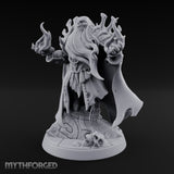 Flame Conjuring Draugr Sorcerer Miniature for Dungeons and Dragons, Pathfinder or other TTRPGs