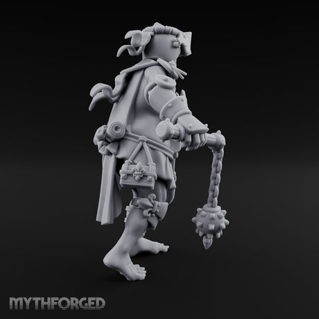 Flail Swinging Lurching Giant Warrior Miniature for Dungeons and Dragons, Pathfinder or other TTRPGs