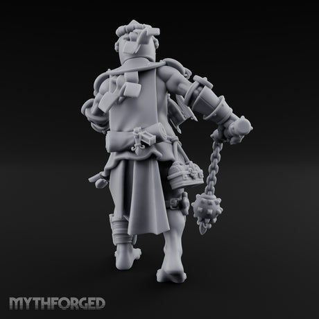 Flail Swinging Lurching Giant Warrior Miniature for Dungeons and Dragons, Pathfinder or other TTRPGs