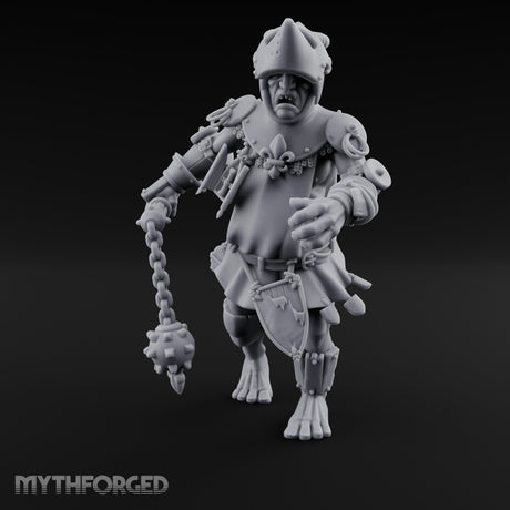 Flail Swinging Lurching Giant Warrior Miniature for Dungeons and Dragons, Pathfinder or other TTRPGs