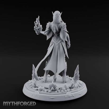 Flame Conjuring Armoured Elf Sorceress gallery 10