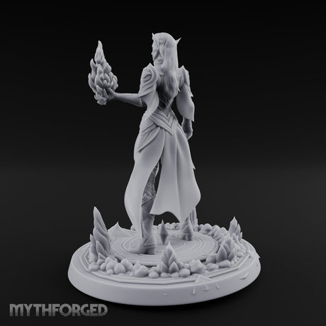 Flame Conjuring Armoured Elf Sorceress gallery 11