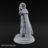 Flame Conjuring Human Sorceress Miniature for Dungeons and Dragons, Pathfinder or other TTRPGs