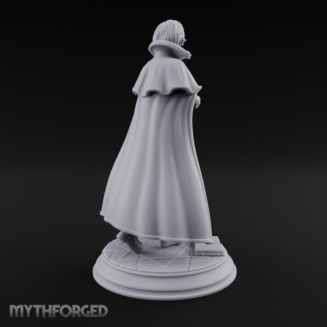 Flame Conjuring Human Sorceress Miniature for Dungeons and Dragons, Pathfinder or other TTRPGs