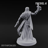 Flame Conjuring, Rippling Robes Human Sorcerer A Miniature for Dungeons and Dragons, Pathfinder or other TTRPGs