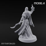 Flame Conjuring, Rippling Robes Human Sorcerer A Miniature for Dungeons and Dragons, Pathfinder or other TTRPGs