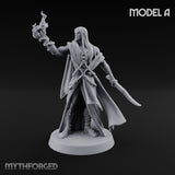 Flame Conjuring, Rippling Robes Human Sorcerer A Miniature for Dungeons and Dragons, Pathfinder or other TTRPGs