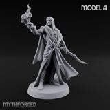 Flame Conjuring, Rippling Robes Human Sorcerer A Miniature for Dungeons and Dragons, Pathfinder or other TTRPGs