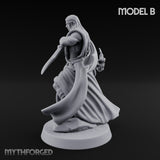 Flame Conjuring, Rippling Robes Human Sorcerer B Miniature for Dungeons and Dragons, Pathfinder or other TTRPGs