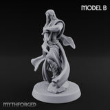 Flame Conjuring, Rippling Robes Human Sorcerer B Miniature for Dungeons and Dragons, Pathfinder or other TTRPGs