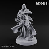 Flame Conjuring, Rippling Robes Human Sorcerer B Miniature for Dungeons and Dragons, Pathfinder or other TTRPGs