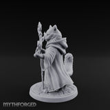 Flame Conjuring Tabaxi Sorcerer Miniature for Dungeons and Dragons, Pathfinder or other TTRPGs