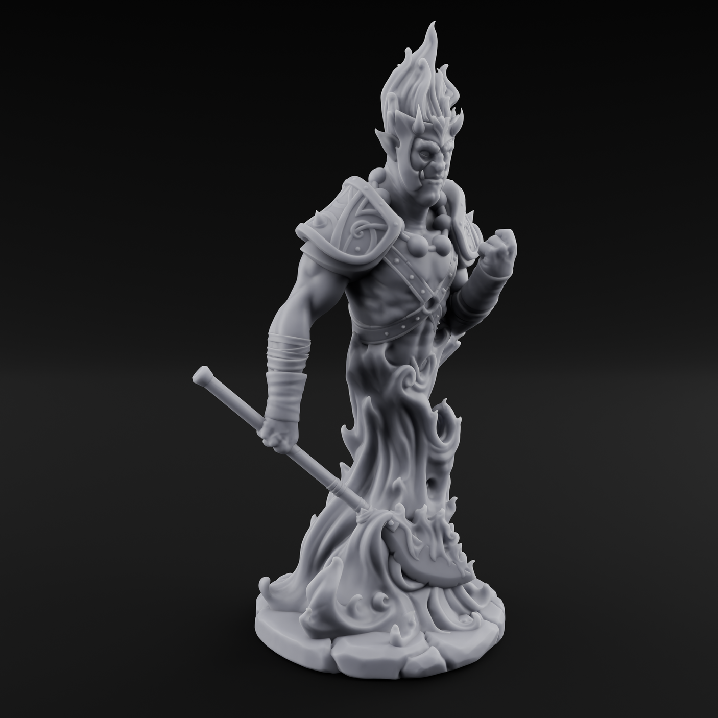 Smoldering With Contempt Efreeti Warlock Miniature for Dungeons and Dragons, Pathfinder or other TTRPGs