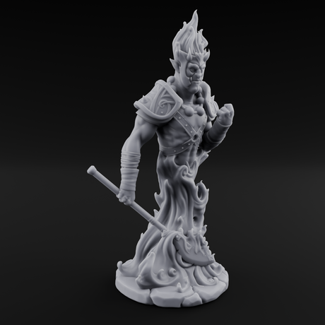 Smoldering With Contempt Efreeti Warlock Miniature for Dungeons and Dragons, Pathfinder or other TTRPGs