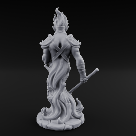 Smoldering With Contempt Efreeti Warlock Miniature for Dungeons and Dragons, Pathfinder or other TTRPGs