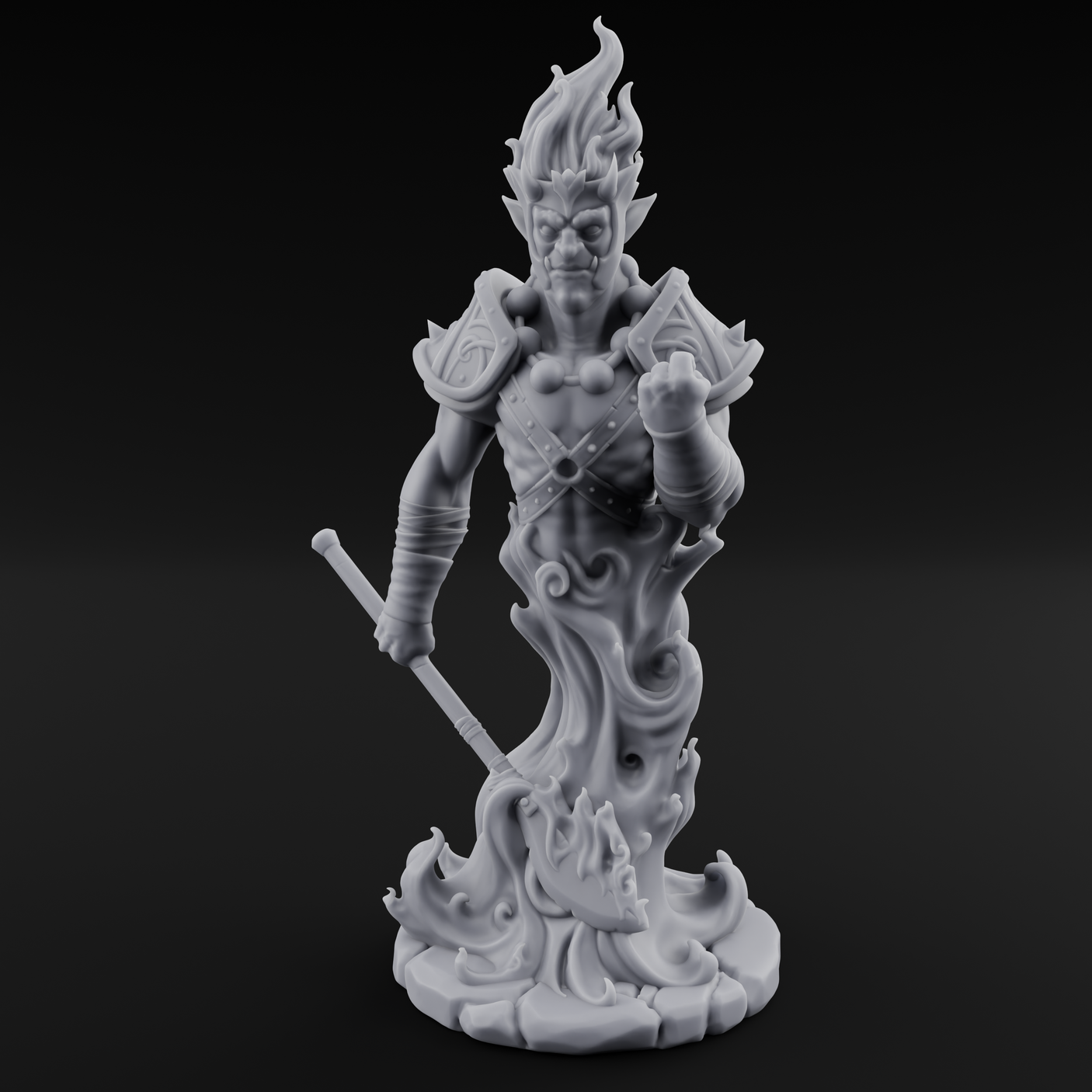 Smoldering With Contempt Efreeti Warlock Miniature for Dungeons and Dragons, Pathfinder or other TTRPGs