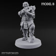 Flamer Rifle Advancing Shogunate Yeoman B Miniature for Dungeons and Dragons, Pathfinder or other TTRPGs