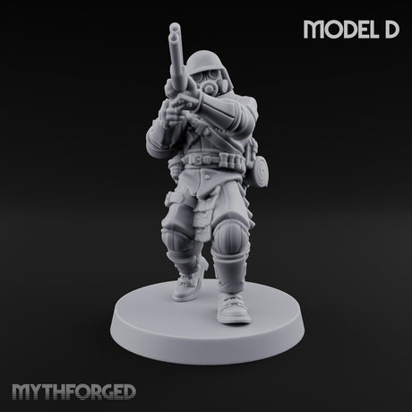 Flamer Rifle Advancing Shogunate Yeoman D